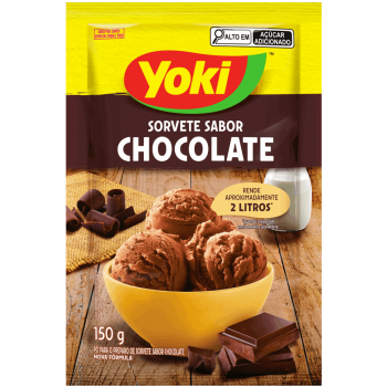 PO PARA SORVETE YOKI CHOCOLATE 150G